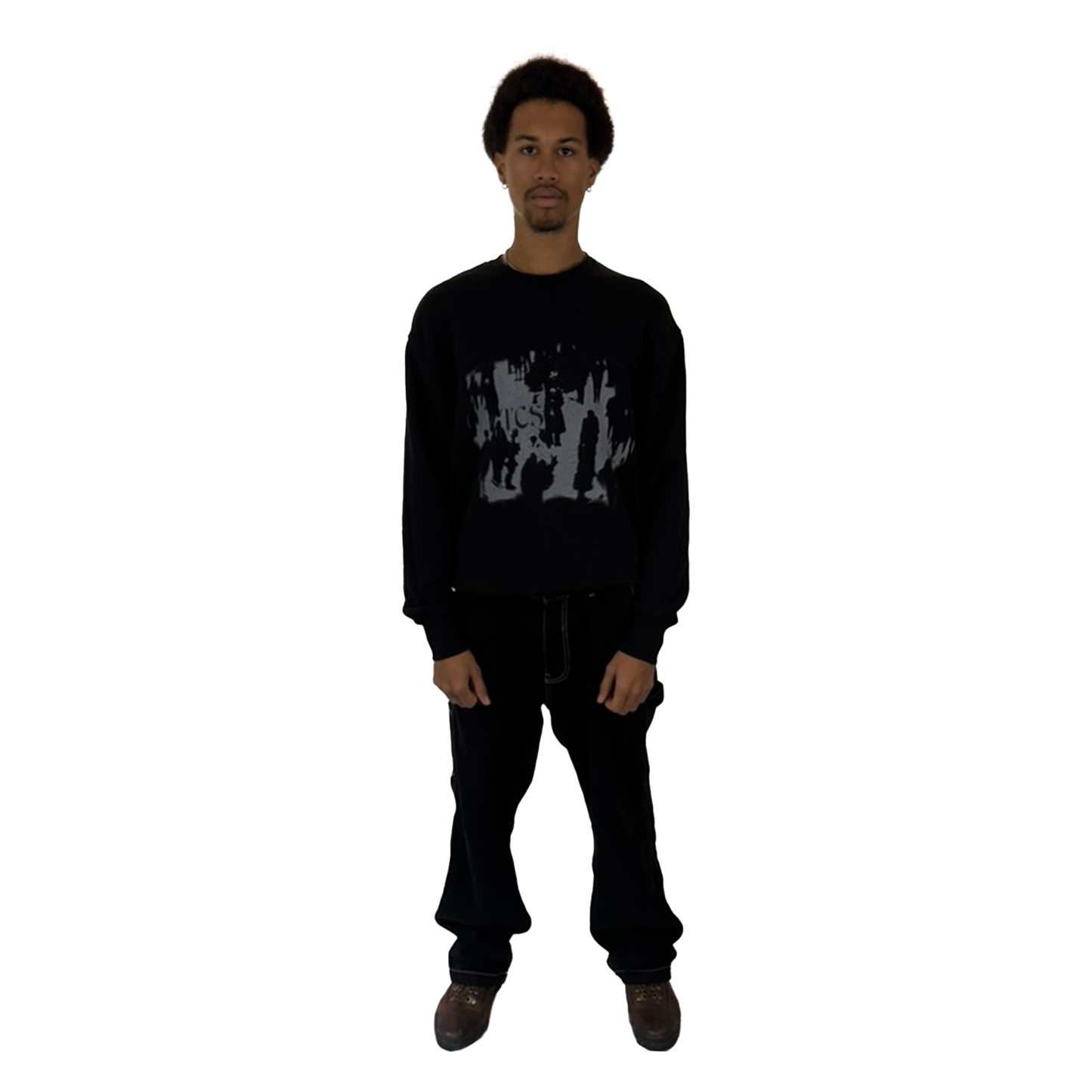 Distortion Sweater Black